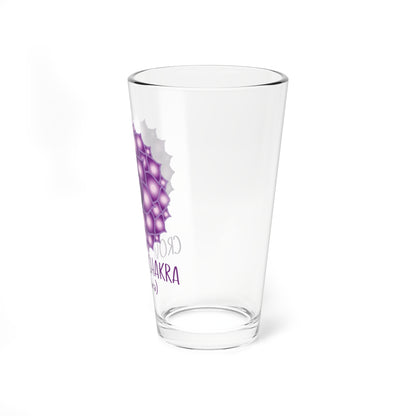 Crown Chakra Collection Mixing Glass, 16oz