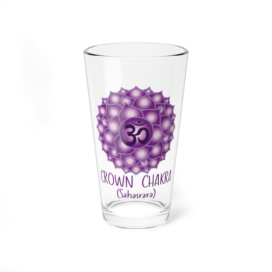 Crown Chakra Collection Mixing Glass, 16oz