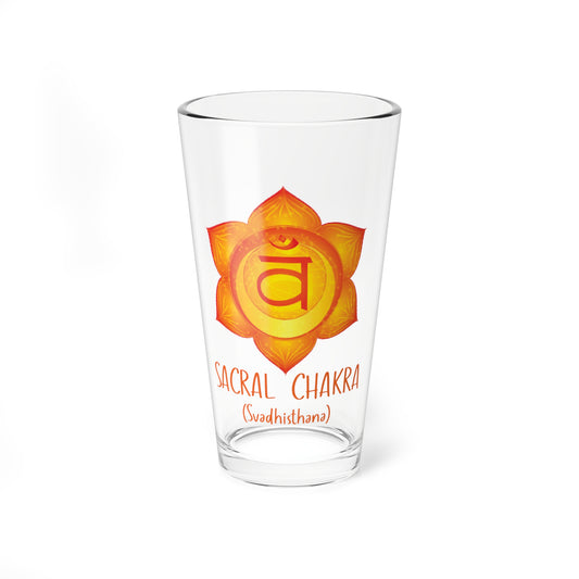 Chakra Collection Sacral Chakra Mixing Glass, 16oz