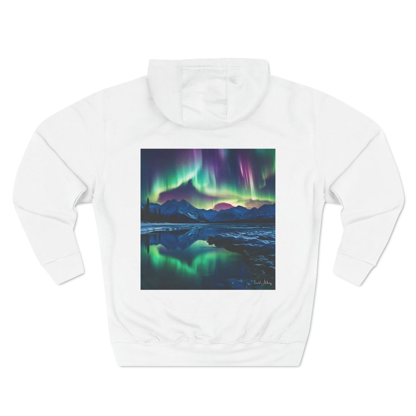 Fractal Alchemy Collection Northern Lights Unisex Premium Pullover Hoodie