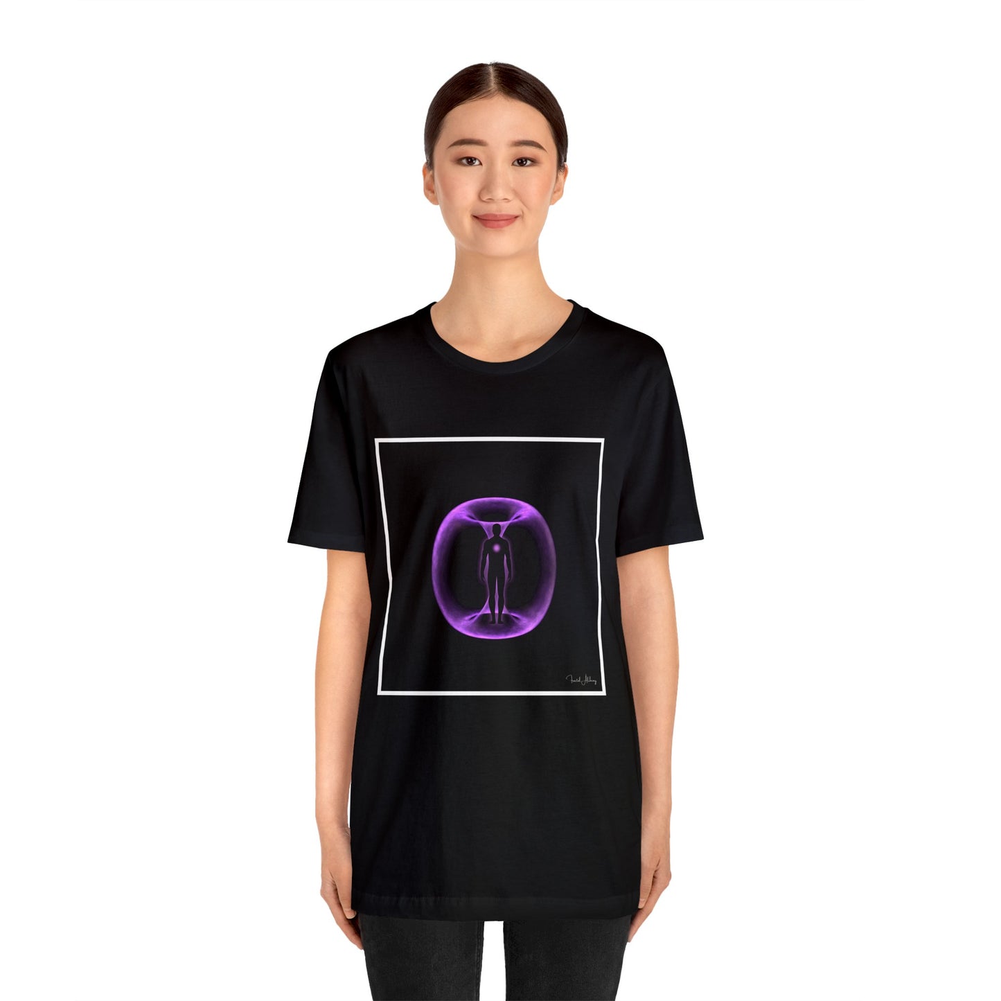 Fractal Alchemy Collection Torus Energy Field Unisex Jersey Short Sleeve Tee