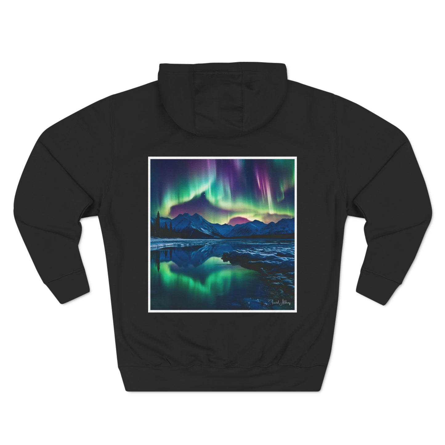 Fractal Alchemy Collection Northern Lights Unisex Premium Pullover Hoodie